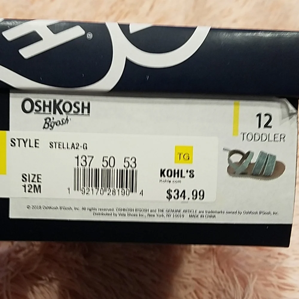 Oshkosh B'gosh sandals with velcro closure